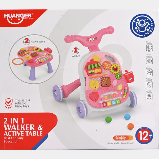 2IN1 Walker & Activity Table