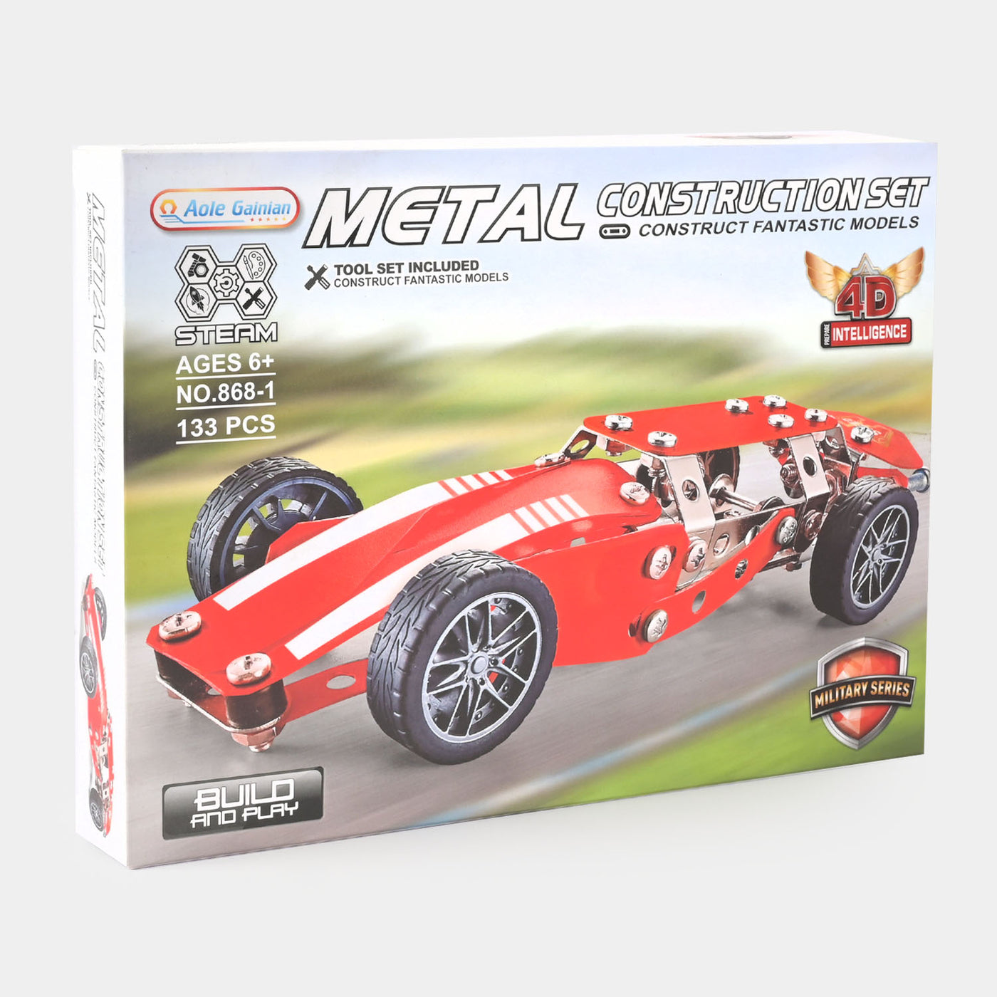 Iron Puzzle Assembly Racing Car | 133Pcs