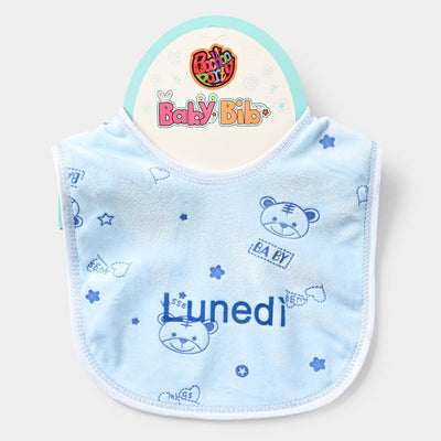 Baby Bib/Apron Bear 3m+ | Blue