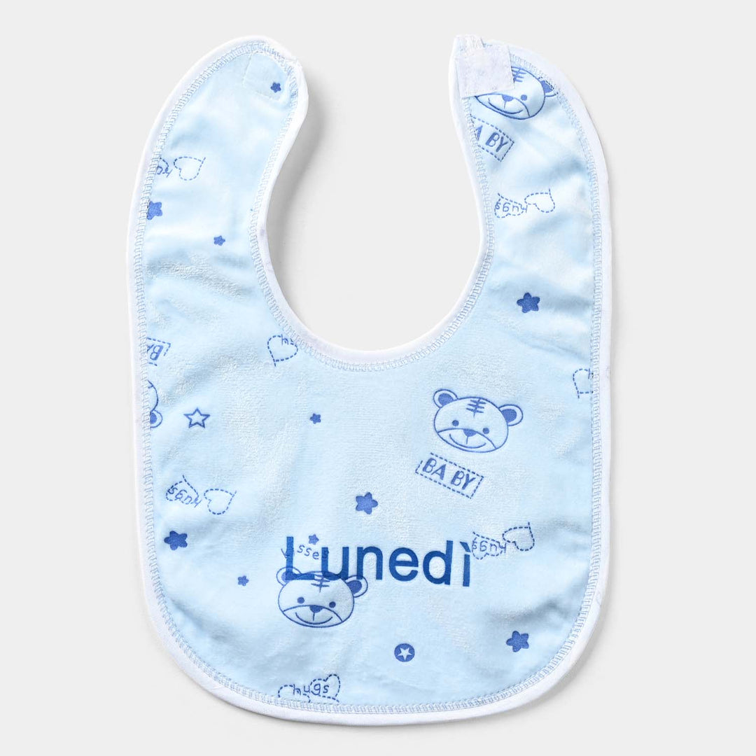 Baby Bib/Apron Bear 3m+ | Blue