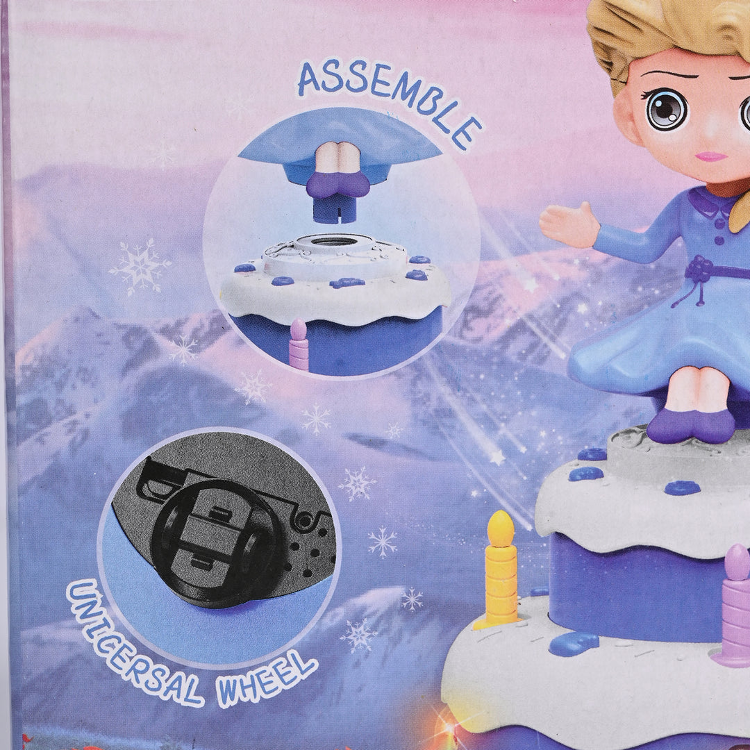 Rotate Cake Girl Doll With Light & Music