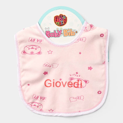 Baby Bib/Apron Bear 3m+ | Pink