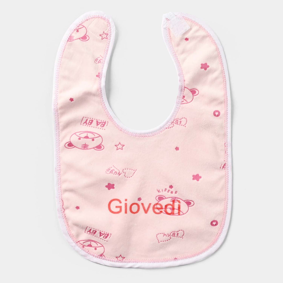 Baby Bib/Apron Bear 3m+ | Pink