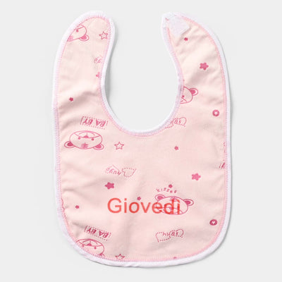 Baby Bib/Apron Bear 3m+ | Pink