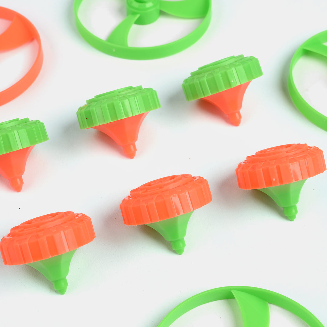 Flying Saucer Gyro Launcher Toy Set