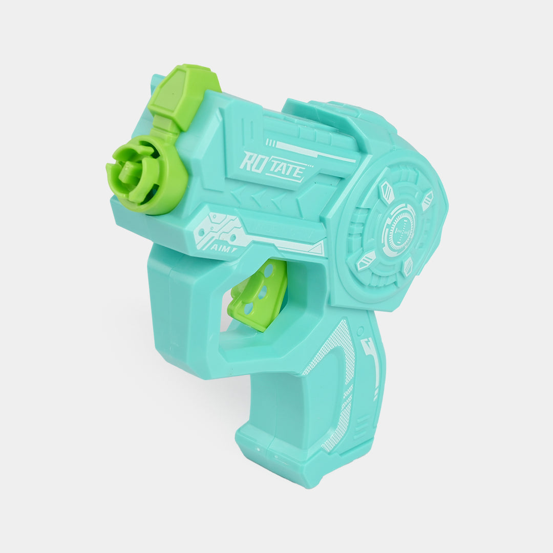Flying Saucer Gyro Launcher Toy Set