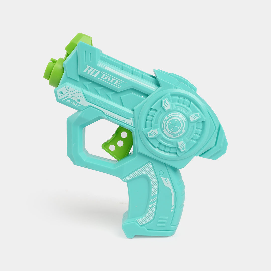Flying Saucer Gyro Launcher Toy Set