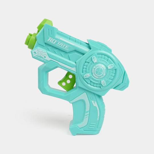 Flying Saucer Gyro Launcher Toy Set