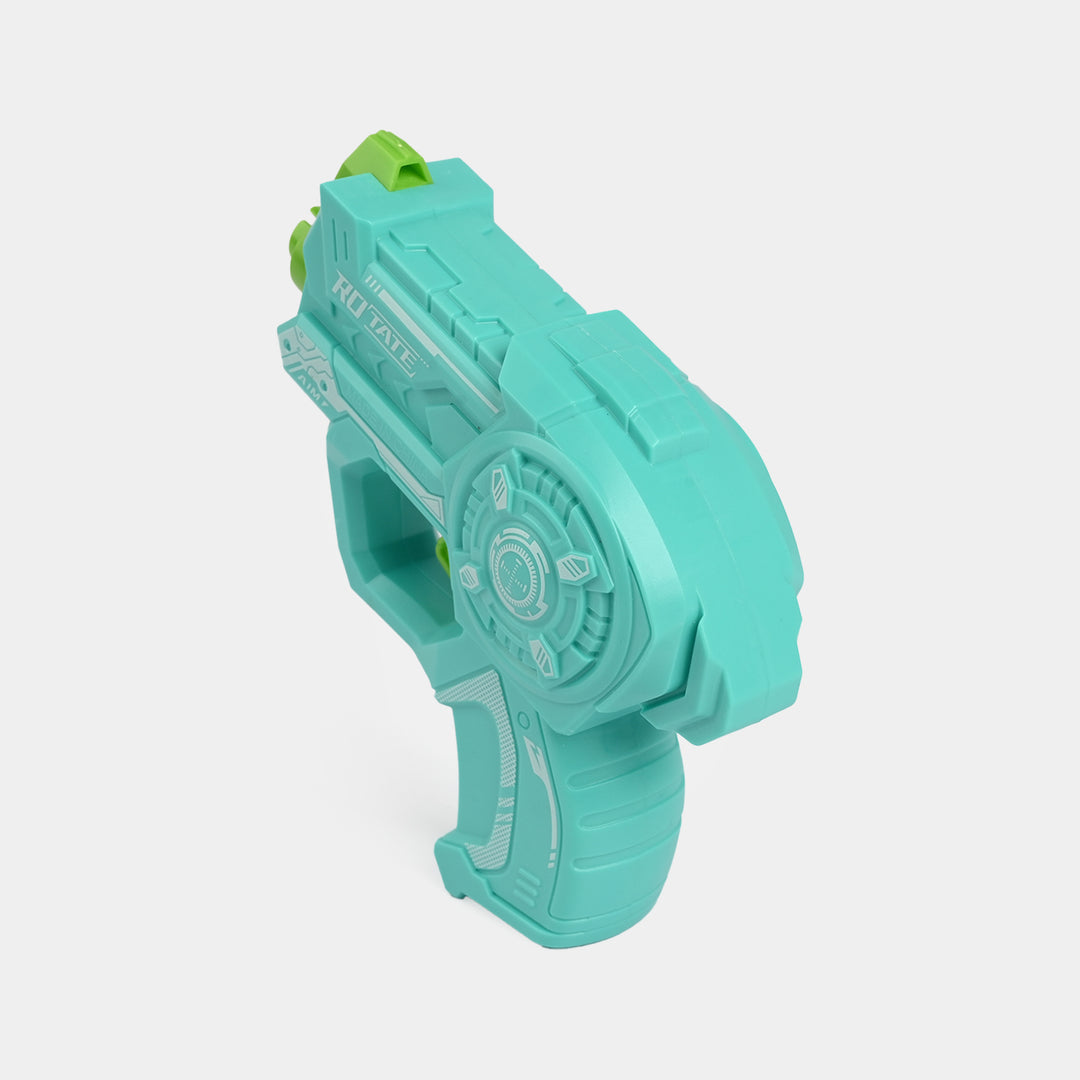 Flying Saucer Gyro Launcher Toy Set