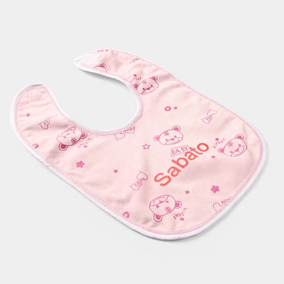 Baby Bib/Apron Bear 3m+ | Pink