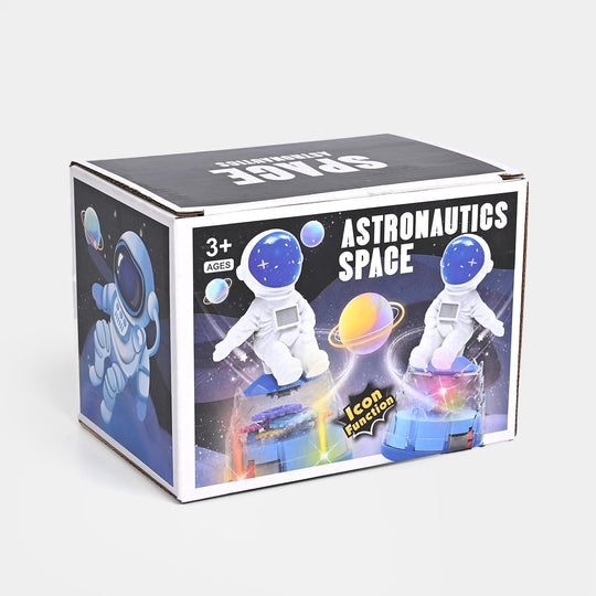 Transparent Gear Doll Toy Astronaut Night Light – Music