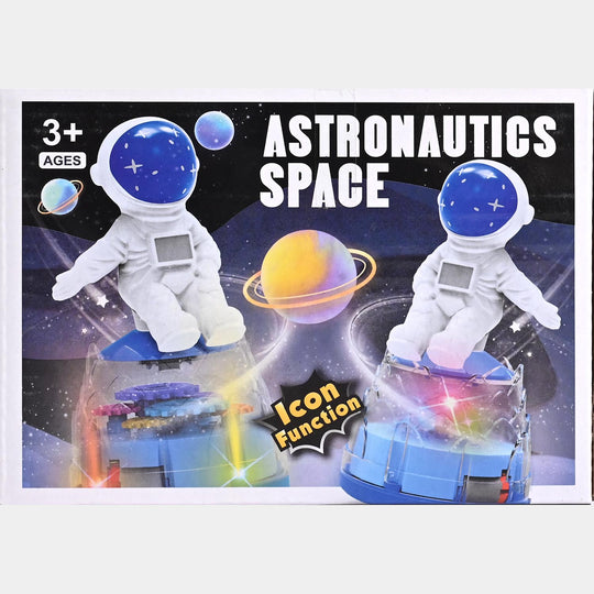 Transparent Gear Doll Toy Astronaut Night Light – Music