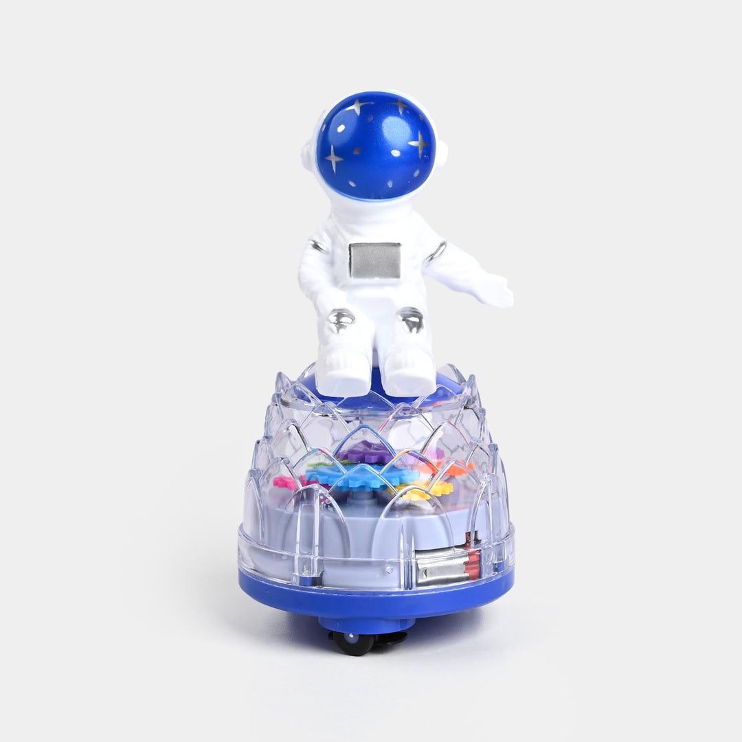Transparent Gear Doll Toy Astronaut Night Light – Music