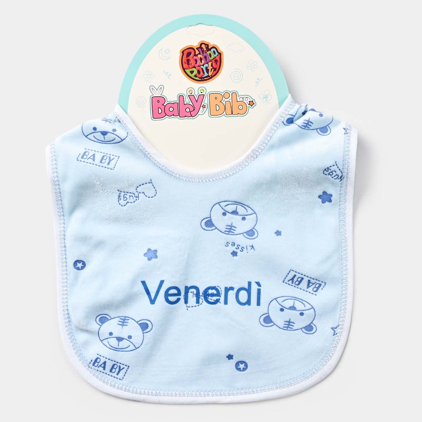 Baby Bib/Apron Bear 3m+ | Blue-