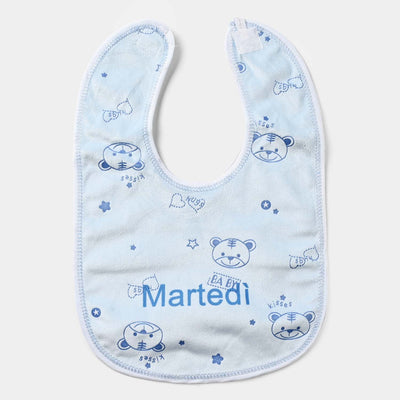 Baby Bib/Apron Bear 3m+ | Blue