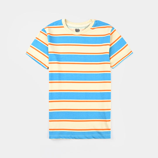 Boys Rib T-Shirt H/S Striper-Multi Stripe