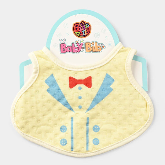 Baby Bib/Apron Bow NB | Yellow