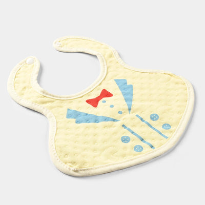 Baby Bib/Apron Bow NB | Yellow