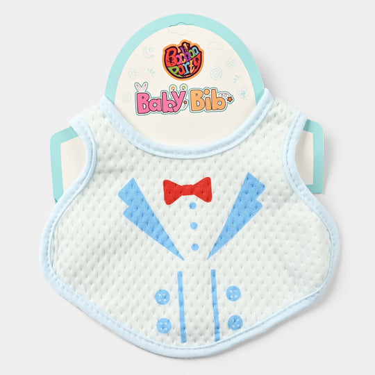 Baby Bib/Apron Bow NB | Blue