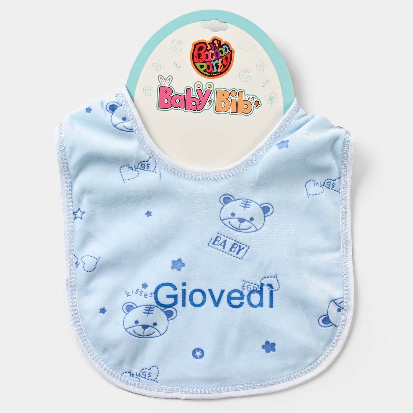 Baby Bib/Apron Bear 3m+ | Blue-