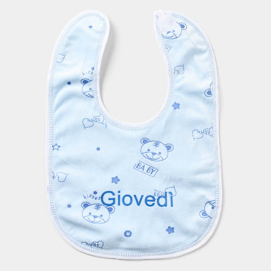 Baby Bib/Apron Bear 3m+ | Blue-