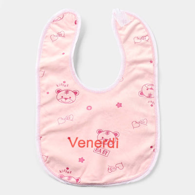 Baby Bib/Apron Bear 3m+ | Pink