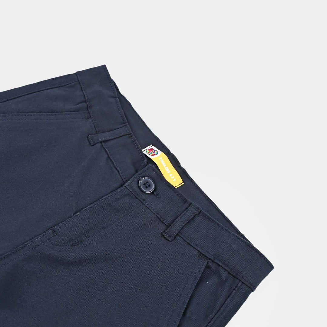 Boys Cotton Basic Short-Navy Blue