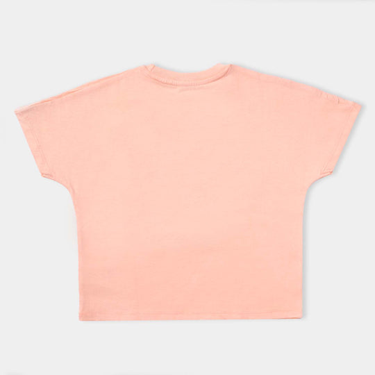 Girls Cotton Jersey T-Shirt H/S Heart-P. Nectar