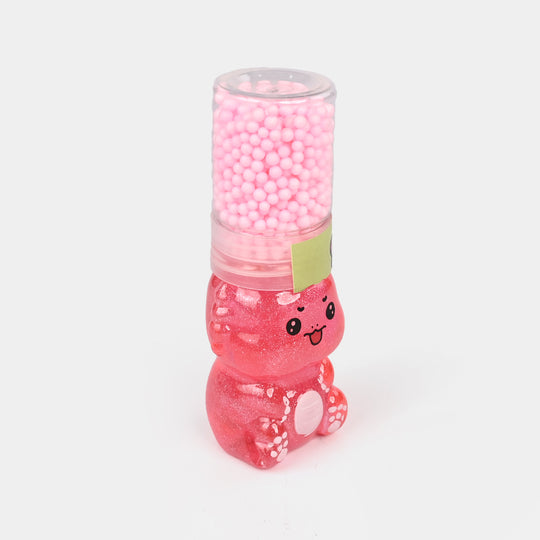 Cute Bear Slime Jar with Foam Beads