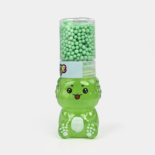 Cute Bear Slime Jar with Foam Beads