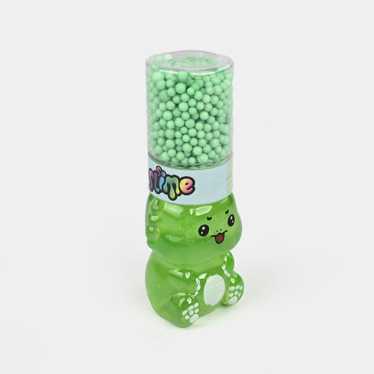 Cute Bear Slime Jar with Foam Beads