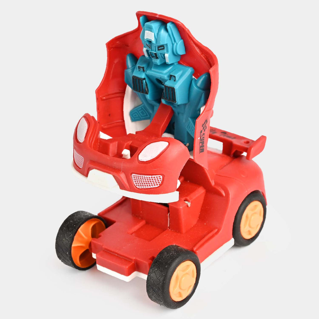 Friction Transform Model Car Red For Kids