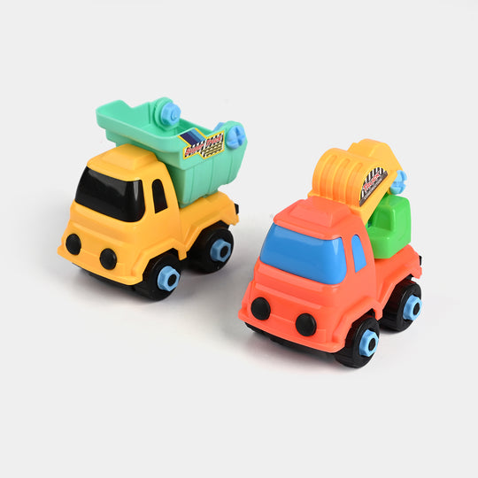 4-in-1 Take-Apart Construction Vehicle Toy Set | Build and Play Fun