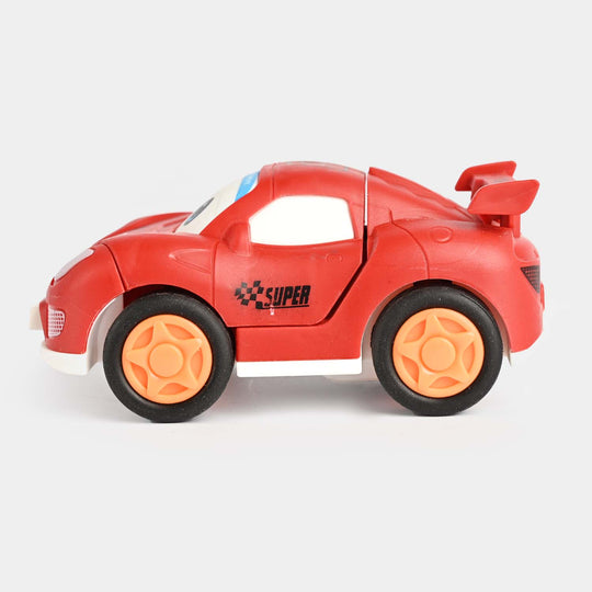 Friction Transform Model Car Red For Kids