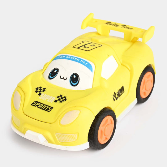 Friction Transform Model Car Yellow For Kids