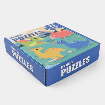 Wooden Puzzle Pieces | 32PCs