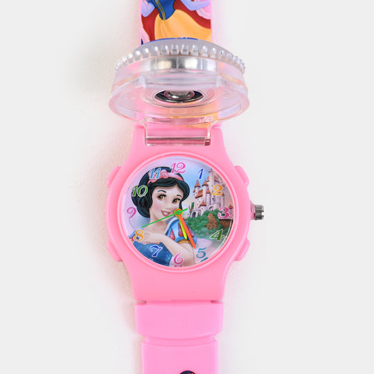 KIDS QUARTZ WATCH MULTI-LIGHT SPINNER