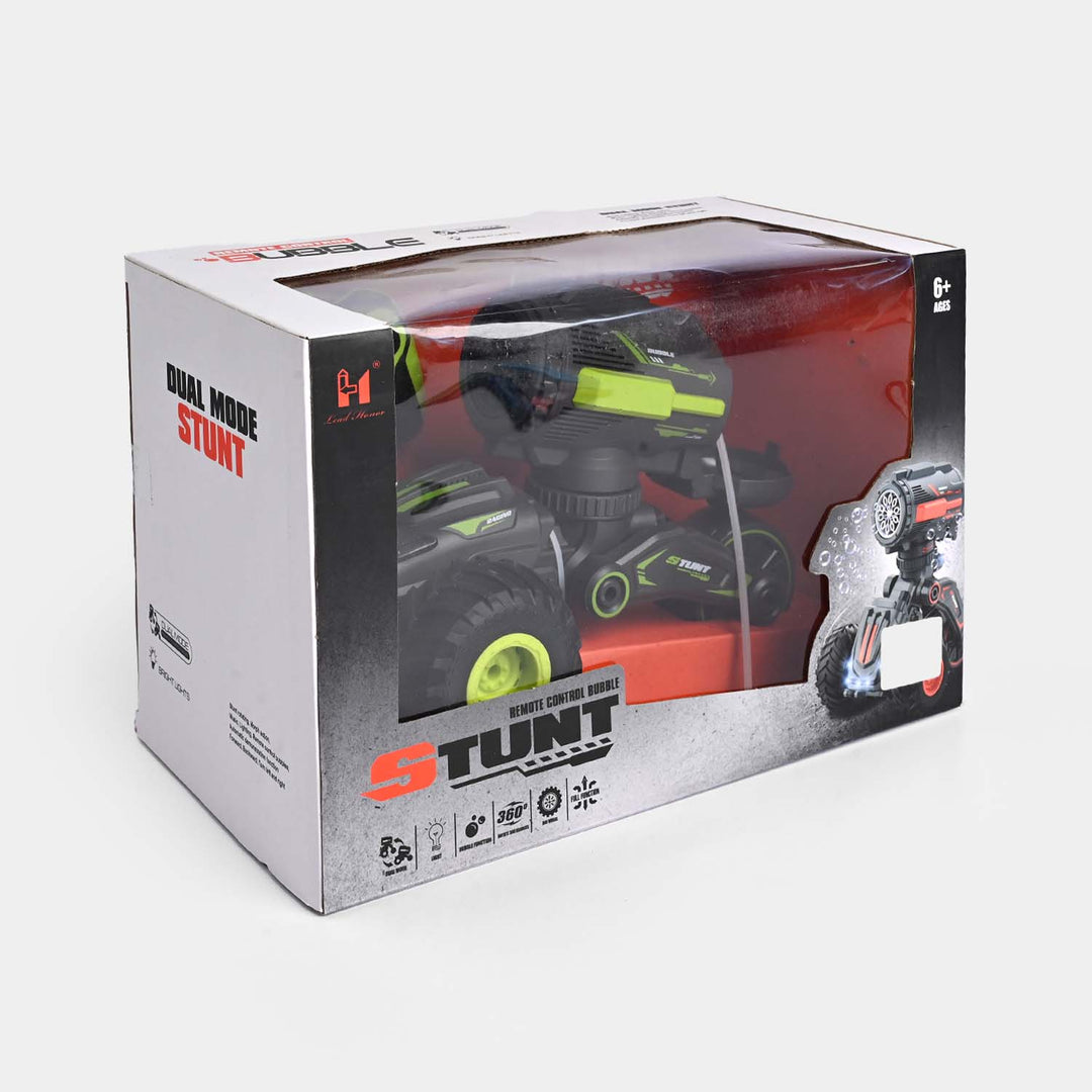 Remote-Controlled Stunt Car With Bubble Function With Light & Music