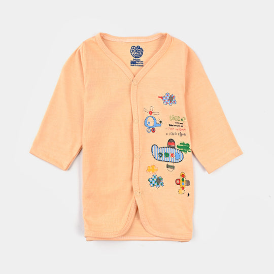 Infant Unisex Night Suit-M Chest Orange|12-18M