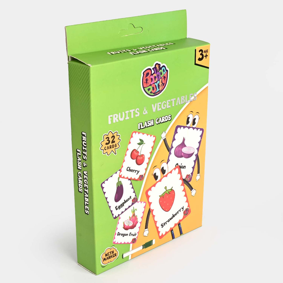 Fruits & Vegetables Flash Cards