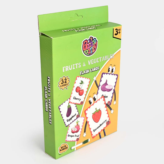 Fruits & Vegetables Flash Cards