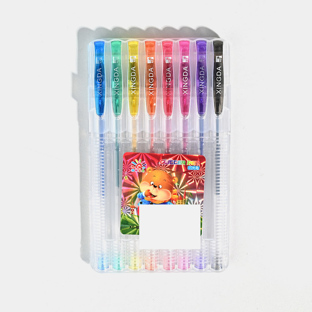 Glitter Gel Pen 8PCs Set For kids