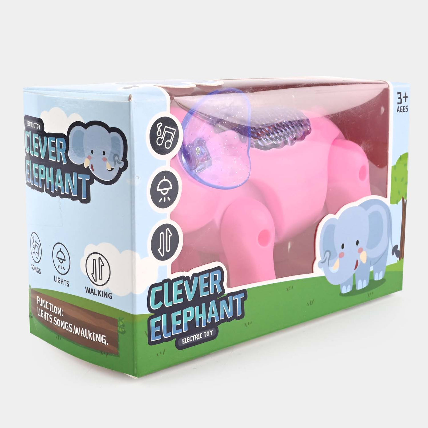 Electric Walking Elephant With Light & Music For Kids