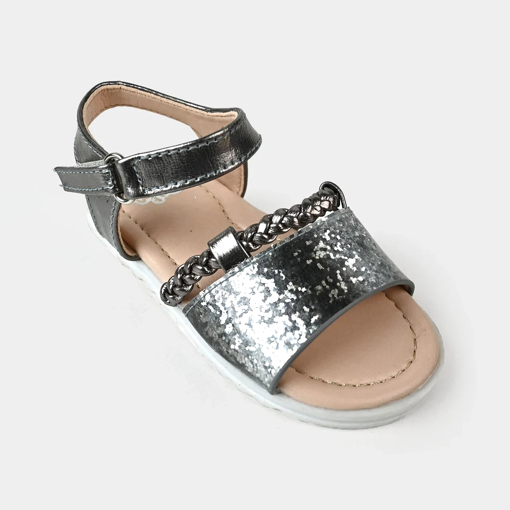 Girls Sandal 456-96-SILVER