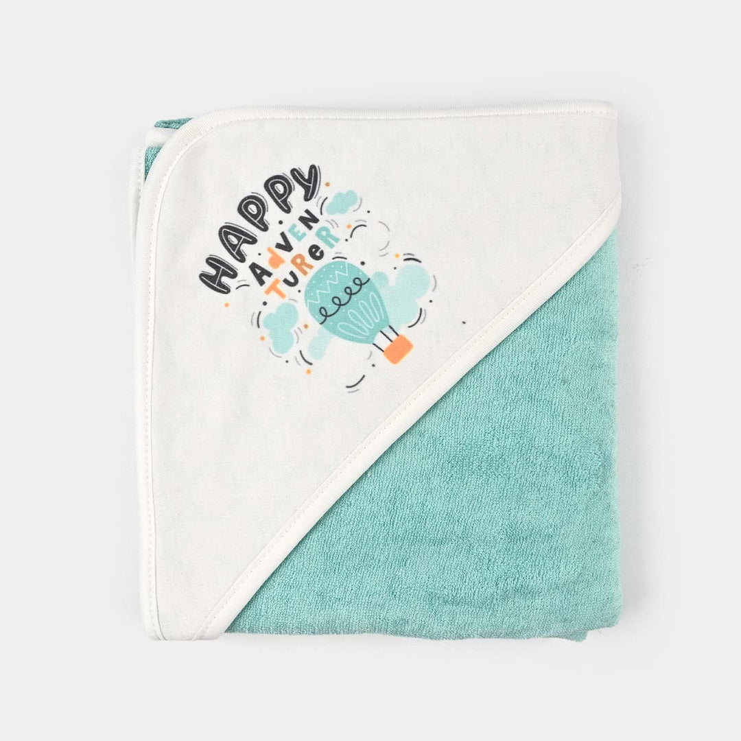 Bath Towel Green Happy Adventure