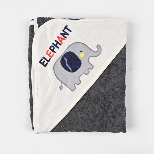 Bath Towel D.Grey Elephant