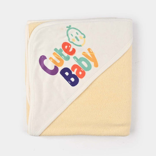 Bath Towel Yellow Cute Baby