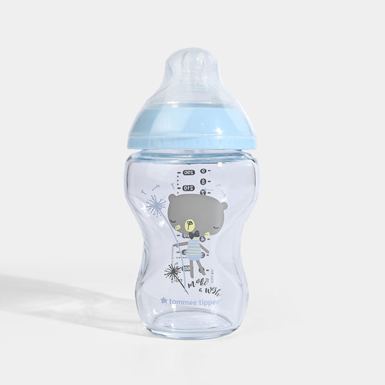 Tommee Tippee Closer to Nature Baby Glass Feeding Bottle (9oz / 250ml)