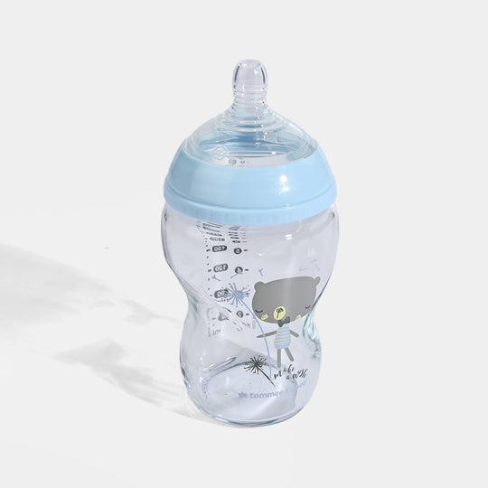 Tommee Tippee Closer to Nature Baby Glass Feeding Bottle (9oz / 250ml)