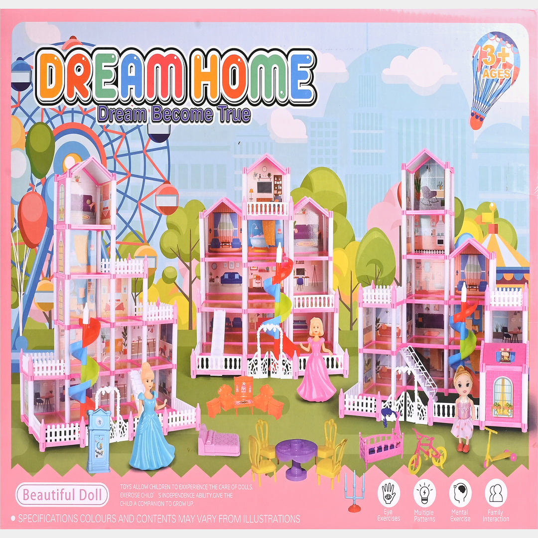 Villa Dollhouse Play Set – Build, Imagine & Create